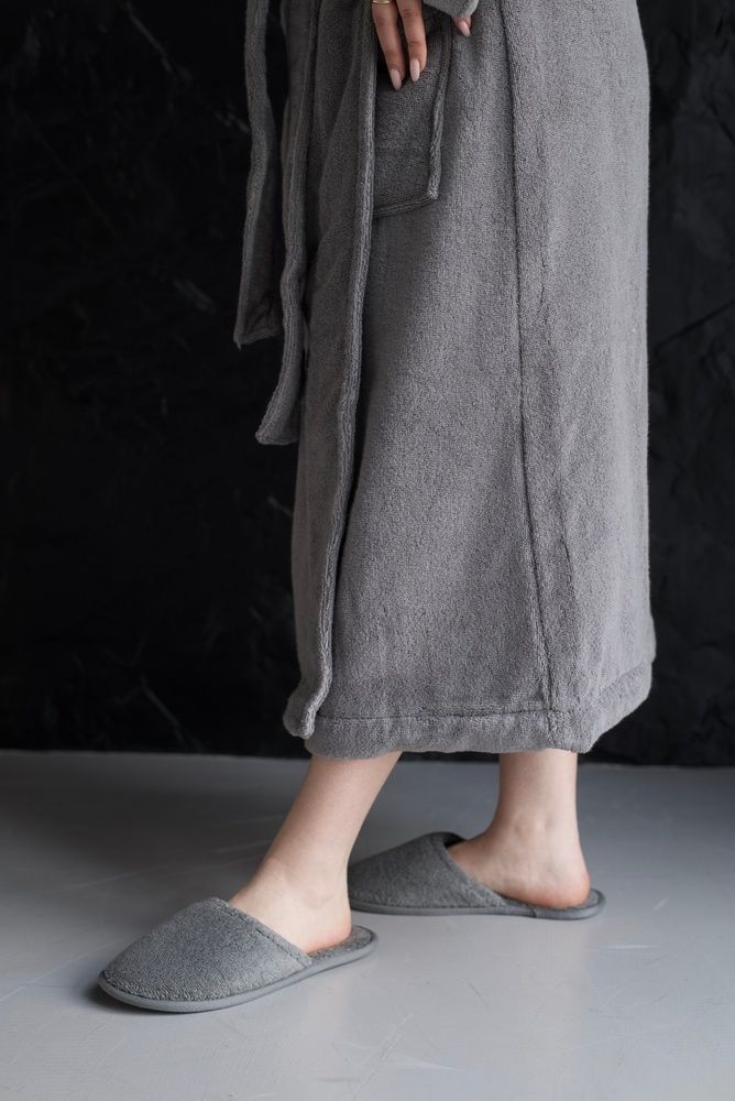 Халат махровий Lappartement  Chicago Dark Gray