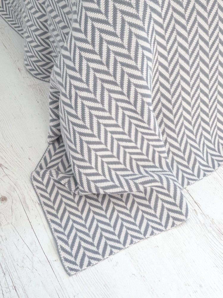Плед BETIRES ZIGZAG GRAY