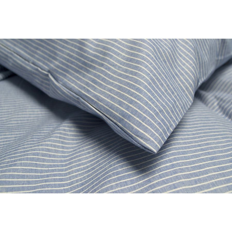 Постільна білизна перкаль premium Lotus Home - Stripe синій