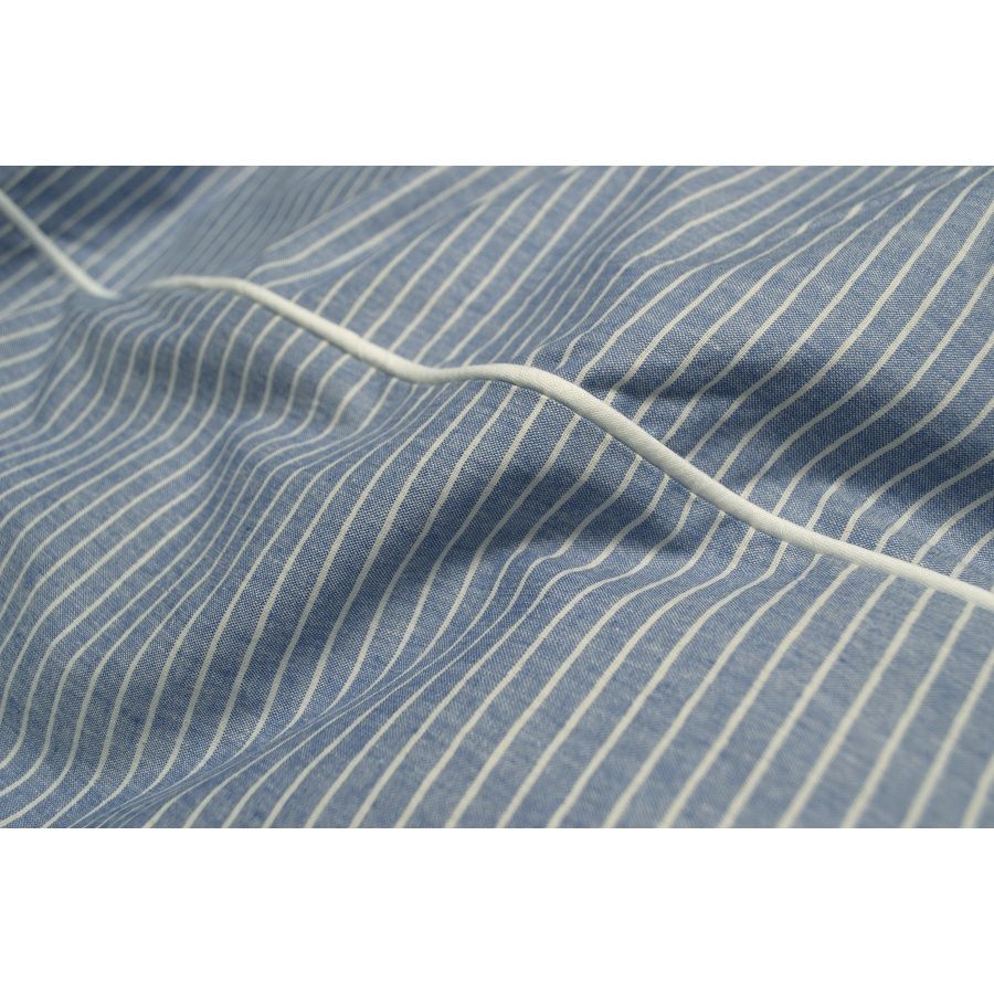 Постільна білизна перкаль premium Lotus Home - Stripe синій