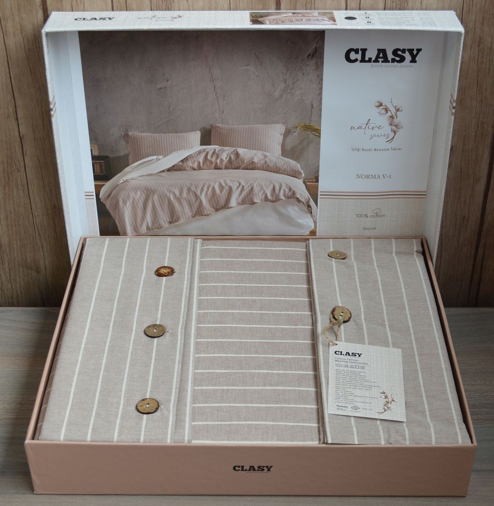Постельное бельё ранфорс CLASY Native Norma v1