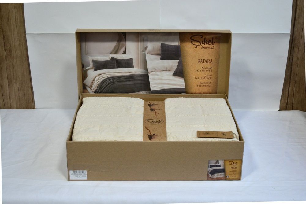Постільна білизна варена бавовна Sikel Muslin Patara Natural