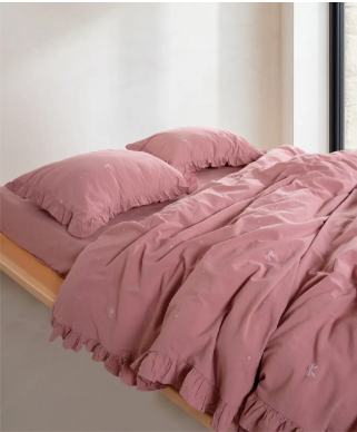 Постельное белье вареный хлопок Limasso Ribbon Exclusive Old Rose