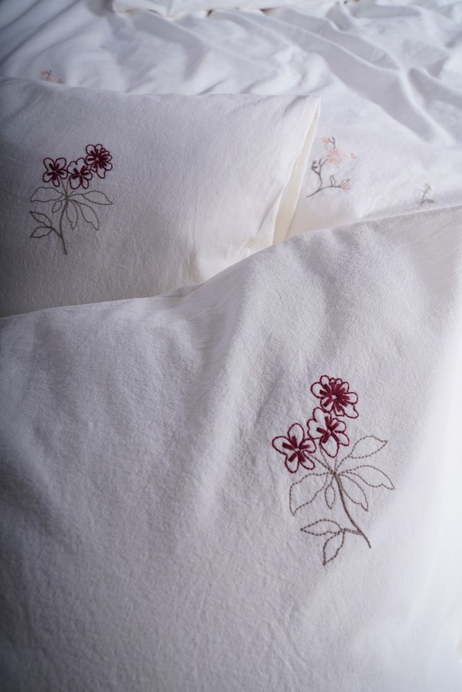 Постільна білизна варена бавовна Limasso Garden de Fleur Snow White