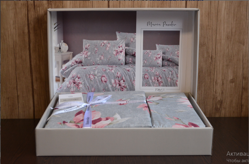 Постільна білизна ранфорс делюкс First Choice Homesko Marea Powder