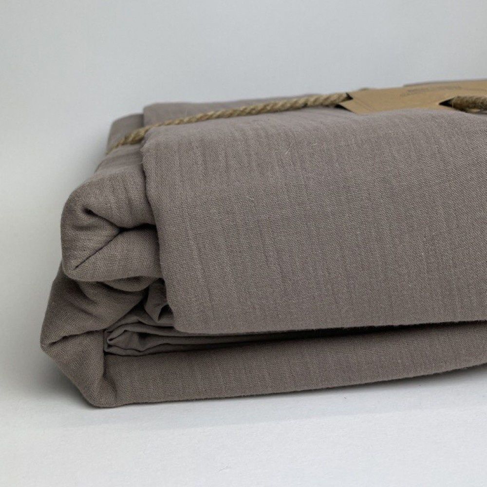 Постільна білизна SoundSleep Stonewash Muslin Сoffee, Кавовий, 50х70см (2шт), Євро, 200х220 см, 240х260 см