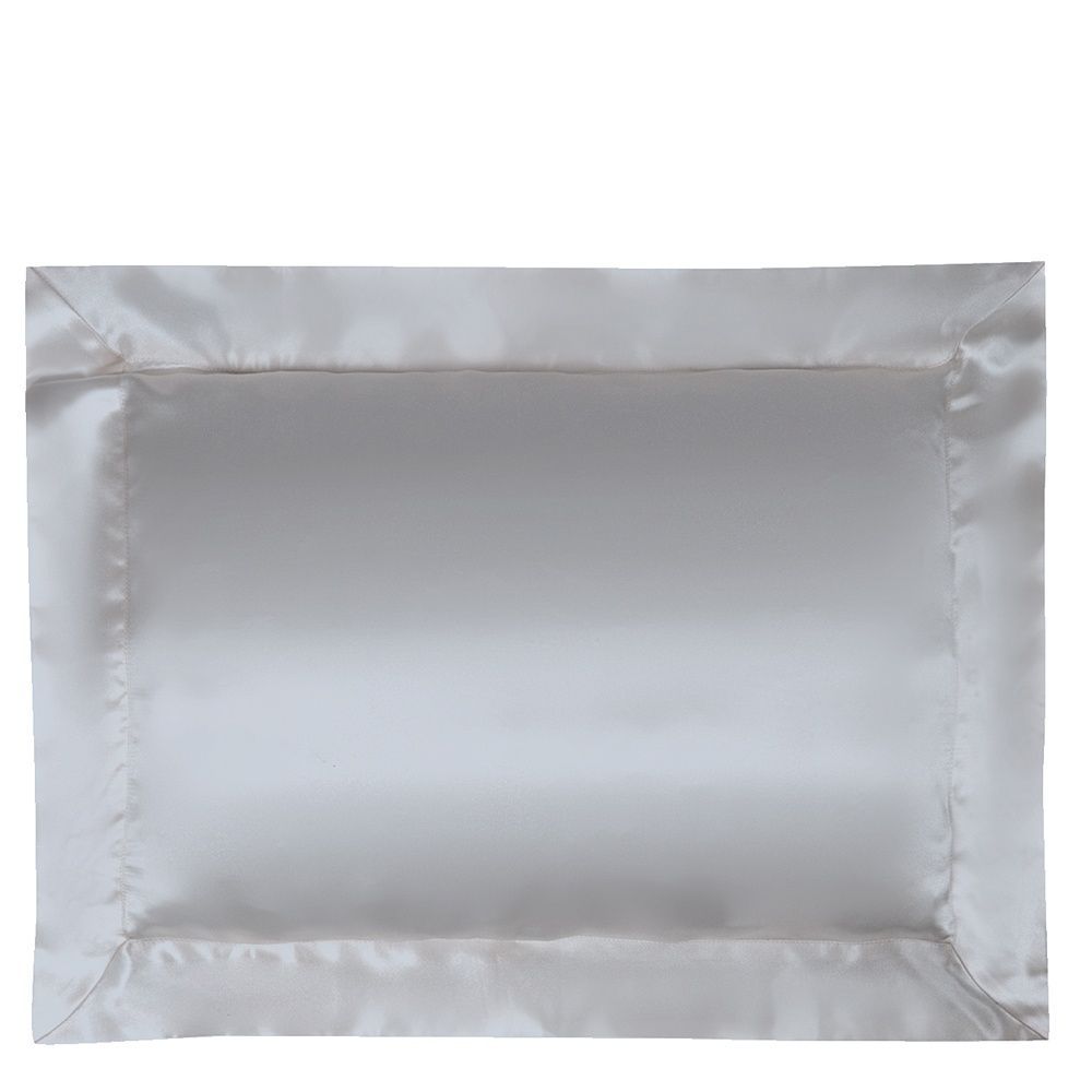 Шовкова постільна білизна Gingerlily Plain Silver Grey