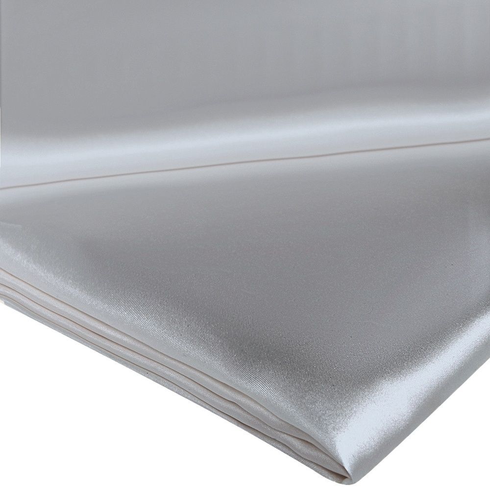 Шовкова постільна білизна Gingerlily Plain Silver Grey