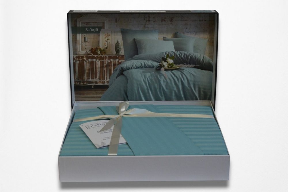 Постільна білизна Charlotte Stripe Satin Yesili