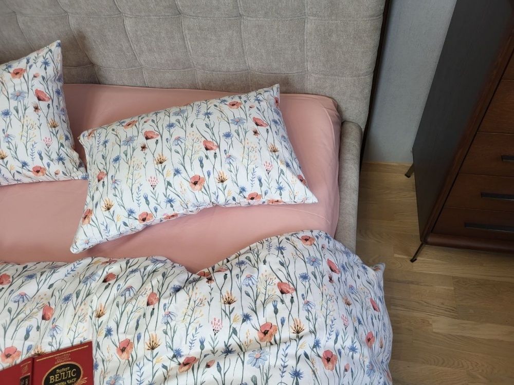 Постільна білизна фланель Комфорт текстиль Польові квіти/трояндов, Turkish flannel