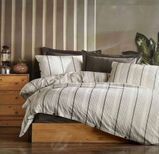 Постільна білизна варена бавовна Saheser Naturel Avva dark grey - Постелька.ua