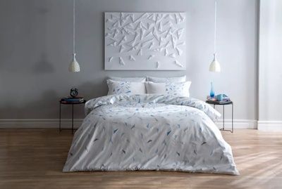 Постельное бельё TAC Saten Crystal mavi Glow