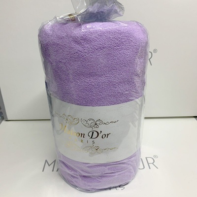 Простынь махровая на резинке с наволочками Maison Dor lilac