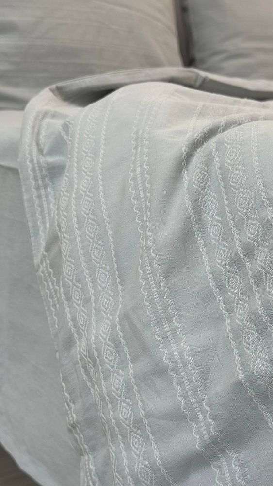 Постельное белье вареный хлопок Saheser Salve jacquard mint
