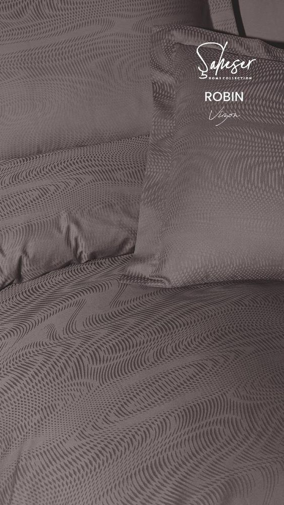 Постельное бельё сатин Saheser Delux Jacquard (300TC) Robin Vizon