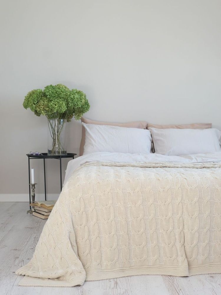 В'язаний плед Betires JADORE CREAM
