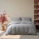 Постільна білизна перкаль premium Lotus Home - Stripe сірий 3