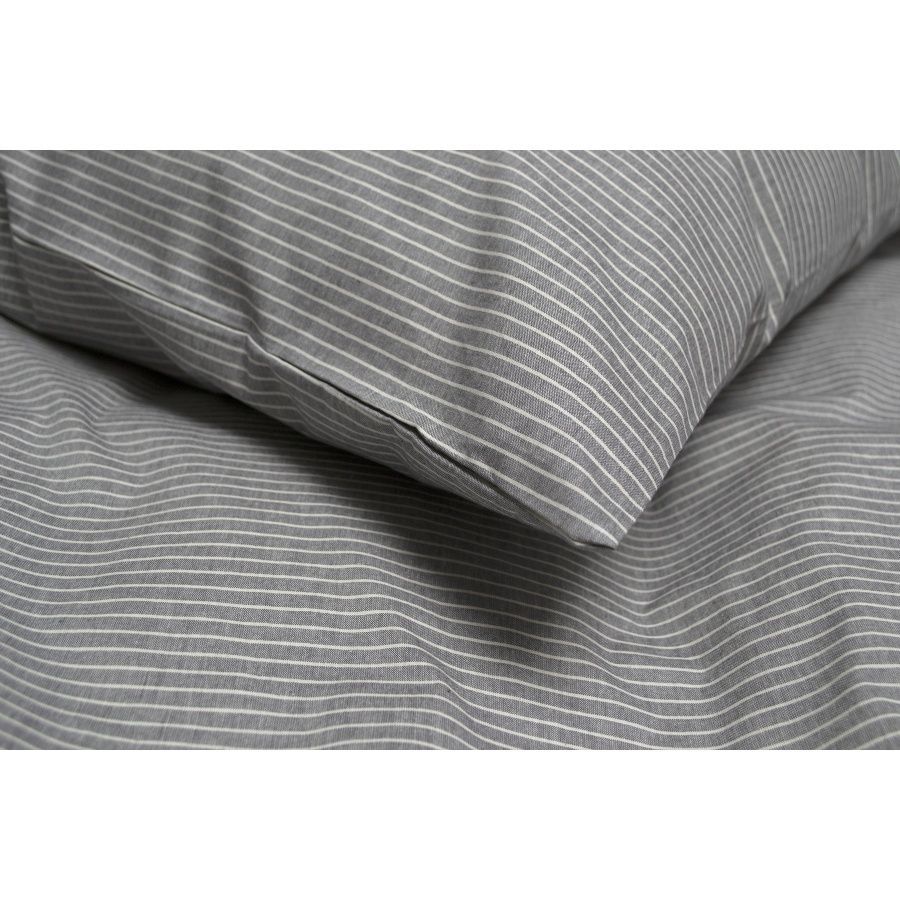 Постільна білизна перкаль premium Lotus Home - Stripe сірий
