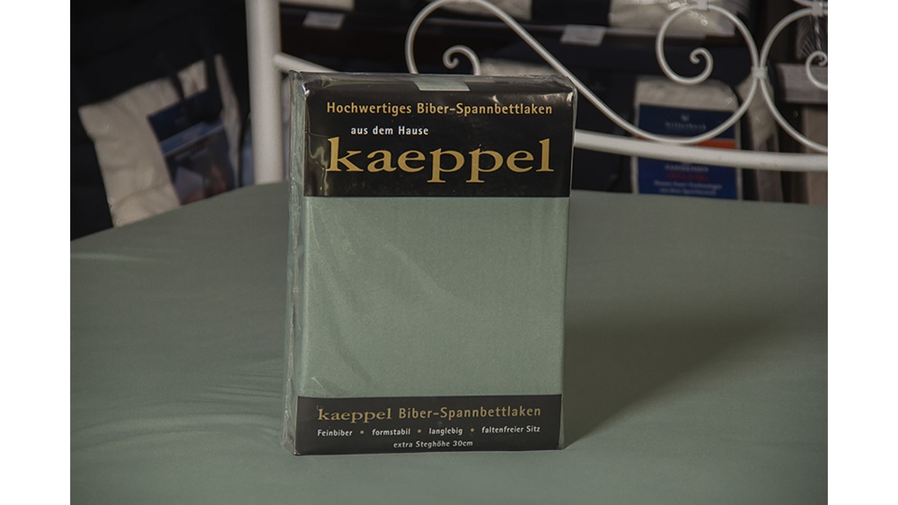 Простирадло на резинці фланель Kaeppel світло-сірий