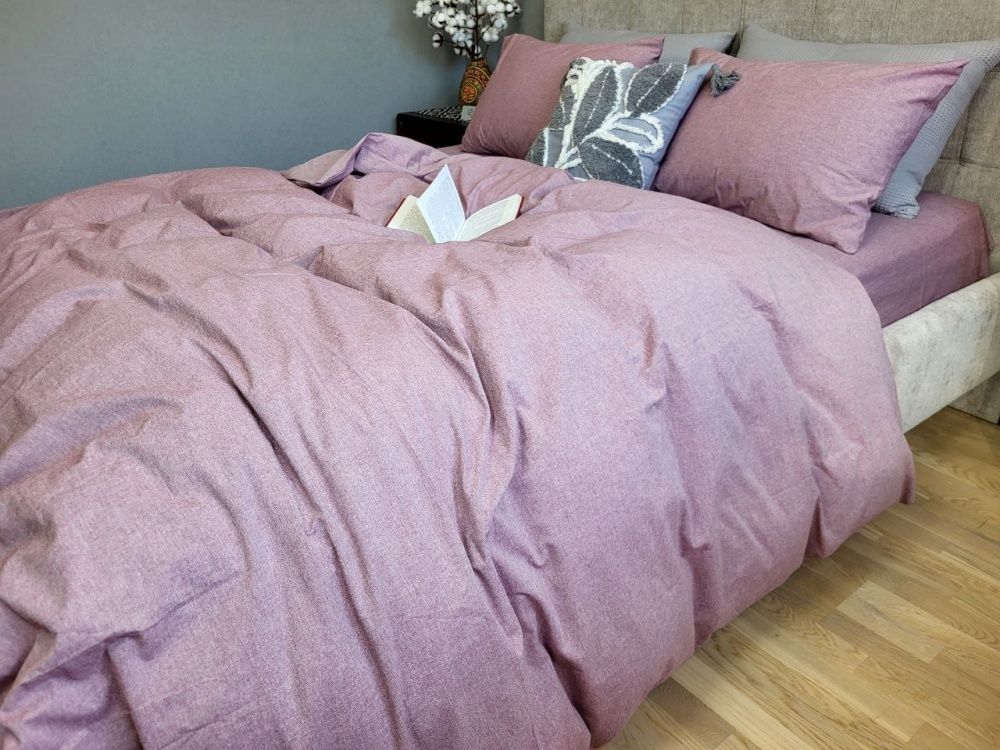 Пододеяльник вареный хлопок Комфорт Текстиль Mauve, Washed Cotton W1181