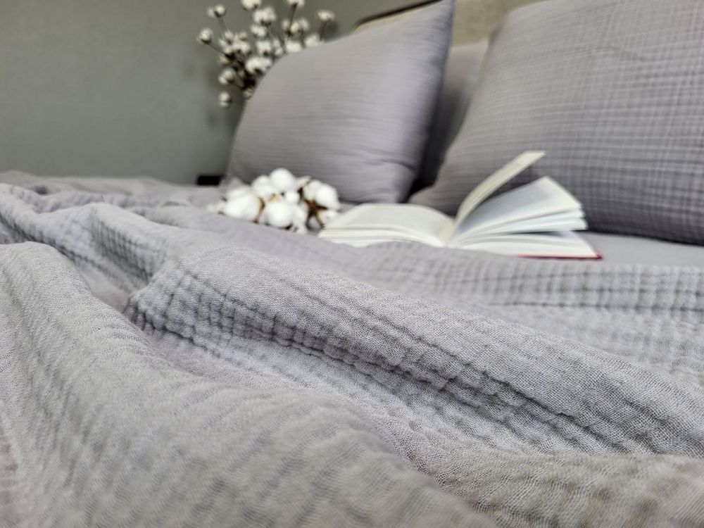 Постільна білизна Муслін Комфорт Текстиль SMOKE GREY, MUSLIN