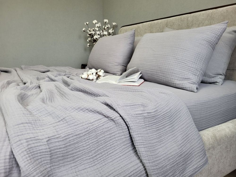 Постільна білизна Муслін Комфорт Текстиль SMOKE GREY, MUSLIN