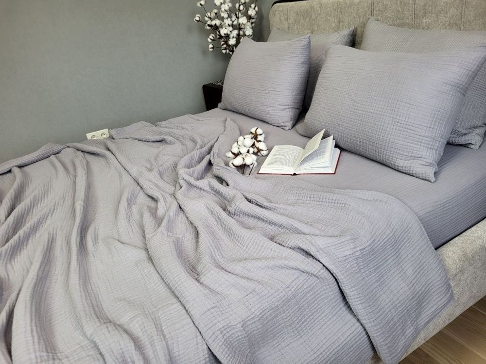 Постільна білизна Муслін Комфорт Текстиль SMOKE GREY, MUSLIN