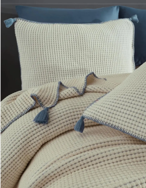 Постельное белье с покрывалом Dantela Satin Drina Indigo