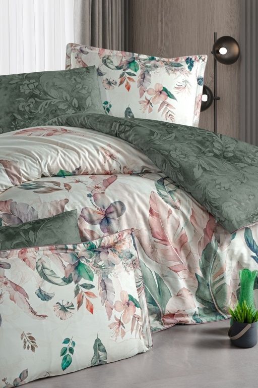 Постельное белье сатин La Romano Premium Reneta Green