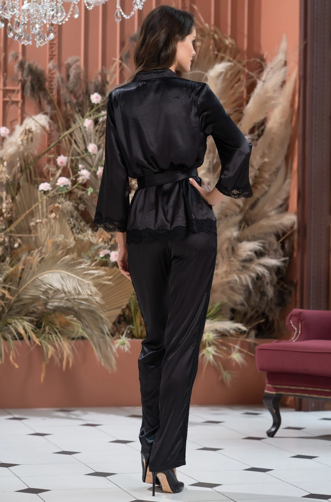 Женский комплект с брюками Mia-Amore Frida 3794-1, Черный, S