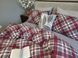 Постільна білизна фланель Комфорт текстиль Крафт Бордо/сіра гавань, Turkish flannel 4