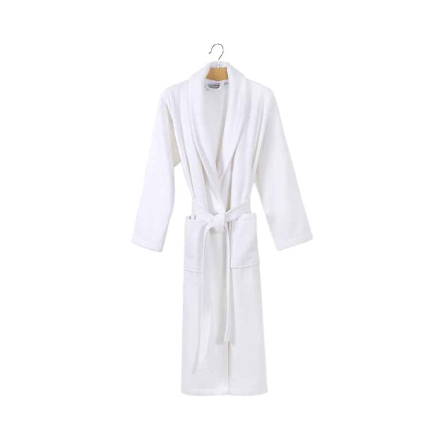 Халат махровый unisex Lotus Home - Basic Line white