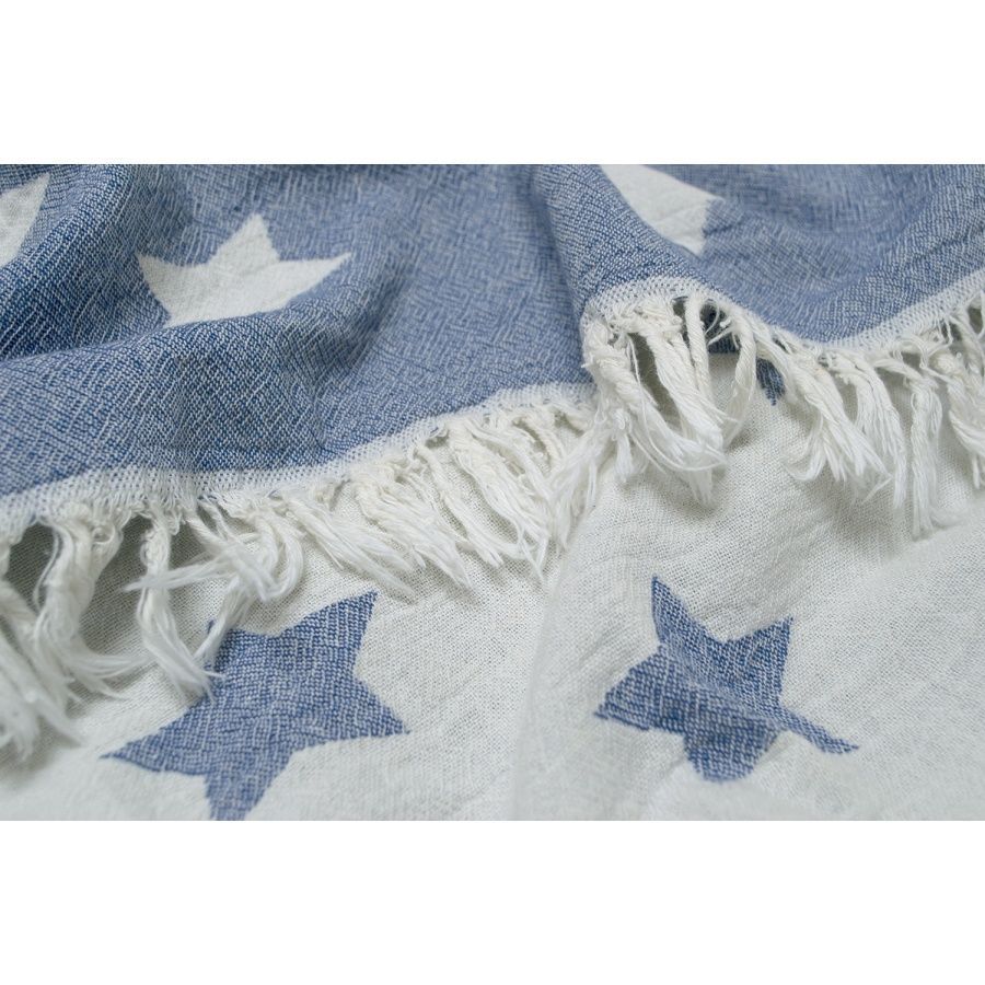 Полотенце пляжное Lotus Home Pestemal - Star denim