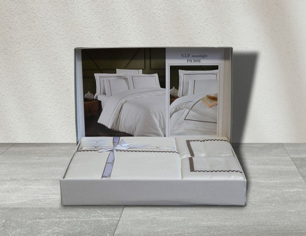 Постельное бельё First Choice сатин V.I.P Satin Moonlight Pierre Cream