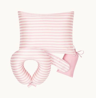 Набір для подорожей з натурального шовку mulberry Gingerlily Pink&Ivory, Рожевий, Дорожній набір