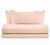 Італійська постільна білизна льон Biancoperla Niagara Rosa Conchiglia