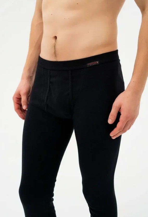 Кальсоны с начесом  Cornette DRAWERS THERMO мужские, Черный, M