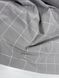 Простирадло на резинці варена бавовна Комфорт Текстиль Gray plaid, Washed Cotton 1