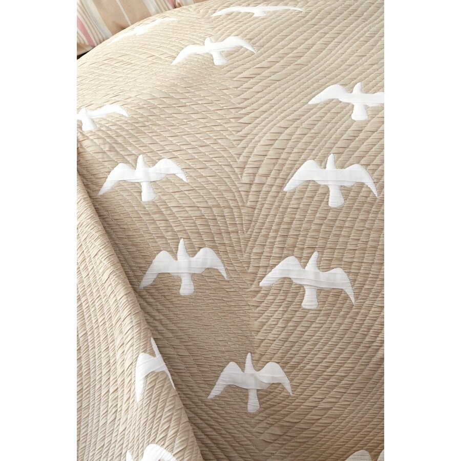Набор постельное белье с покрывалом Karaca Home - Albatros bej