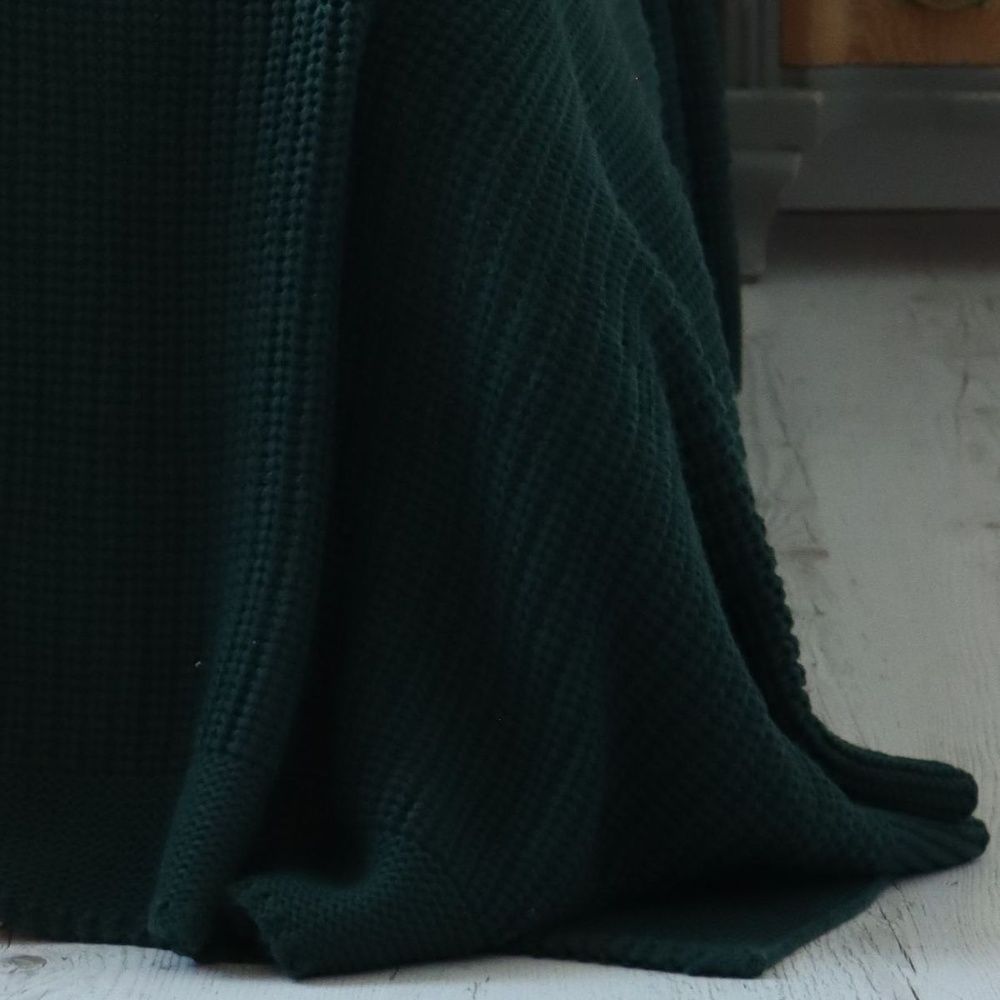 В'язаний плед Betires BRISTOL DARK GREEN