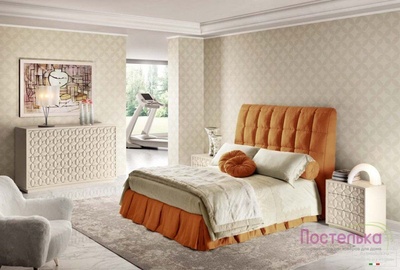 Подзор для ліжка Almira Mix Modern №3 Складки великі (МС-3) медовий