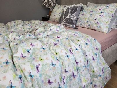 Постельное белье фланель Комфорт текстиль Чаривниця/пудра, Turkish flannel