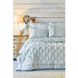 Набор постельное белье с одеялом Karaca Home - Carissa mavi голубой сатин (7 предметов) 1