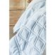 Набор постельное белье с одеялом Karaca Home - Carissa mavi голубой сатин (7 предметов) 3