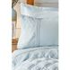 Набор постельное белье с одеялом Karaca Home - Carissa mavi голубой сатин (7 предметов) 2