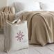 В'язаний плед LaModno WoolCotton Balance Beige 5