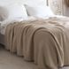 В'язаний плед LaModno WoolCotton Balance Beige 4