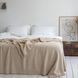 В'язаний плед LaModno WoolCotton Balance Beige 1