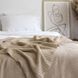 В'язаний плед LaModno WoolCotton Balance Beige 9