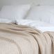 В'язаний плед LaModno WoolCotton Balance Beige 7